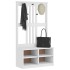 Perchero de entrada SANDENS madera pino blanco 87x40x159,5