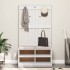 Perchero de entrada SANDENS madera pino blanco 87x40x159,5