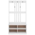 Perchero de entrada SANDENS madera pino blanco 87x40x159,5