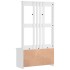 Perchero de entrada SANDENS madera pino blanco 87x40x159,5