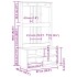 Perchero de entrada SANDENS madera pino blanco 87x40x159,5
