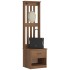 Perchero de entrada SANDENS 45x40x159,5cm madera maciza de