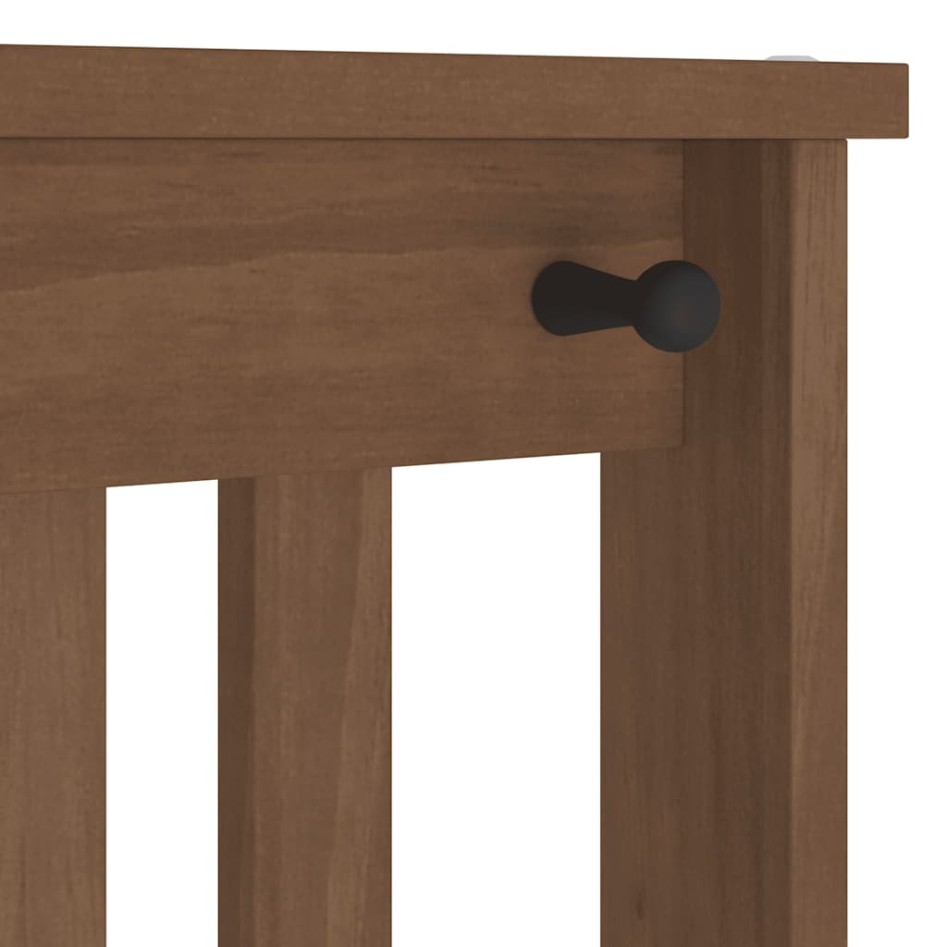 Perchero de entrada SANDENS 45x40x159,5cm madera maciza de