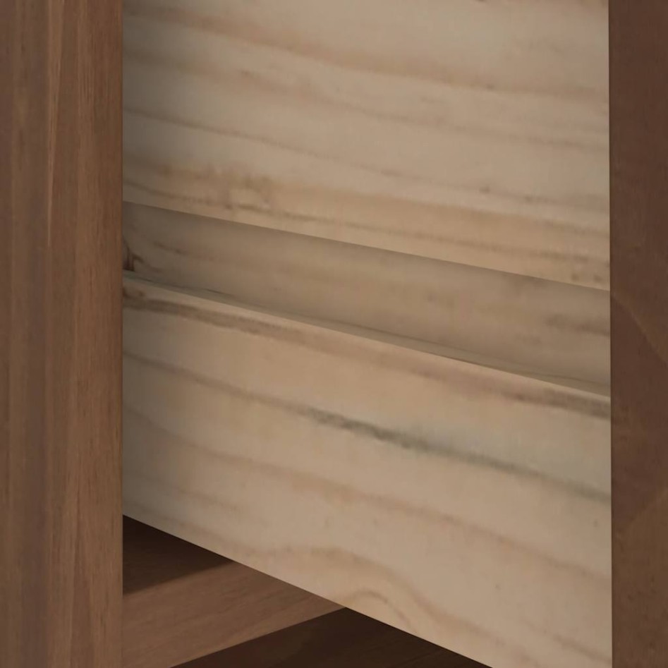 Perchero de entrada SANDENS 45x40x159,5cm madera maciza de