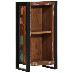 Mesita de noche de madera maciza reciclada 40x30x80