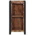 Mesita de noche de madera maciza reciclada 40x30x80
