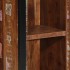 Mesita de noche de madera maciza reciclada 40x30x80