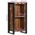 Mesita de noche de madera maciza reciclada 40x30x80