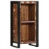 Mesita de noche de madera maciza reciclada 40x30x80