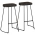 Taburetes de barra 45x40x78 cm madera maciza de