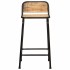 Taburetes de barra 4 uds 46x35,5x80 cm madera maciza de