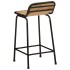 Taburetes de barra 4 uds 46x35,5x80 cm madera maciza de
