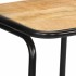 Taburetes de barra 4 uds 46x35,5x80 cm madera maciza de