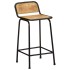 Taburetes de barra 4 uds 46x35,5x80 cm madera maciza de