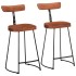 Taburetes de barra 2 uds 49x43x88 cm madera maciza de
