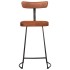 Taburetes de barra 2 uds 49x43x88 cm madera maciza de
