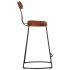 Taburetes de barra 2 uds 49x43x88 cm madera maciza de