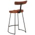 Taburetes de barra 2 uds 49x43x88 cm madera maciza de
