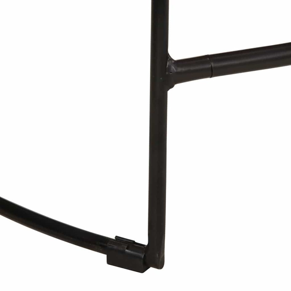 Taburetes de barra 2 uds 49x43x88 cm madera maciza de