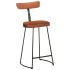 Taburetes de barra 2 uds 49x43x88 cm madera maciza de