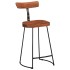 Taburetes de barra 2 uds 49x43x88 cm madera maciza de