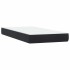 Cama box spring con colchón cuero sintético negro 80x220