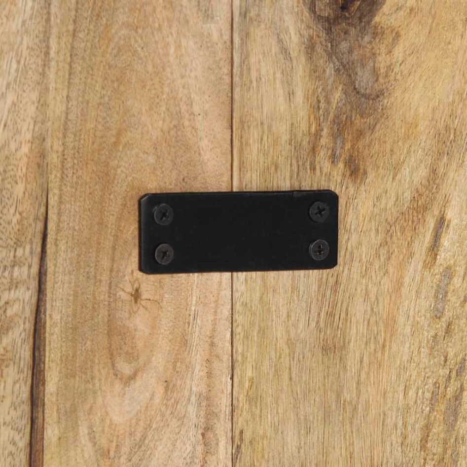 Cabecero de cama 200 cm madera maciza de mango