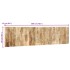 Cabecero de cama 200 cm madera maciza de mango