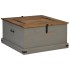 Baúl de almacenamiento HALDEN gris 91x91x47 cm madera
