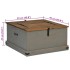 Baúl de almacenamiento HALDEN gris 91x91x47 cm madera