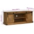 Mueble de TV HALDEN 2 puerta correderas 150x40x60