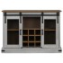Aparador HALDEN 2 puertas correderas blanco 112x40x80