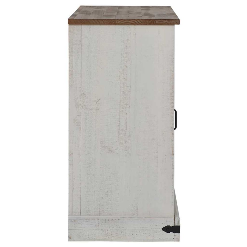 Aparador HALDEN 2 puertas correderas blanco 112x40x80