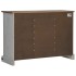 Aparador HALDEN 2 puertas correderas blanco 112x40x80