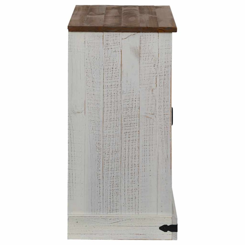 Aparador HALDEN con puerta corredera blanco 80x40x80