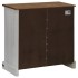 Aparador HALDEN con puerta corredera blanco 80x40x80