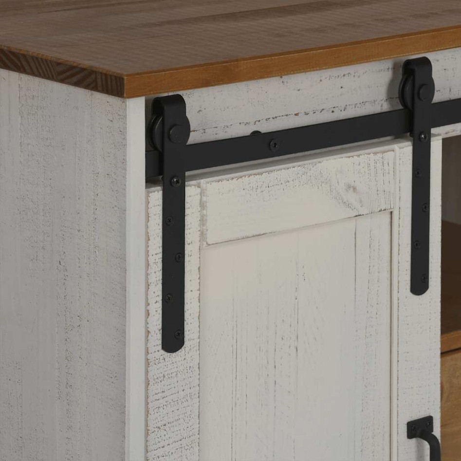 Aparador HALDEN 2 puertas correderas blanco 112x40x80