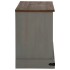 Mueble de TV HALDEN con puerta corredera gris 110x40x60