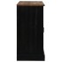 Aparador HALDEN 2 puertas correderas negro 112x40x80