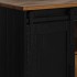 Aparador HALDEN 2 puertas correderas negro 112x40x80