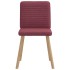 Sillas de comedor 2 unidades tela rojo