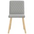Sillas de comedor 2 uds tela gris