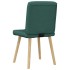Sillas de comedor 2 unidades tela verde
