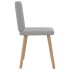 Sillas de comedor 2 uds tela gris