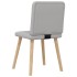 Sillas de comedor 2 uds tela gris