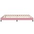 Estructura de cama sin colchón terciopelo rosa 200x210
