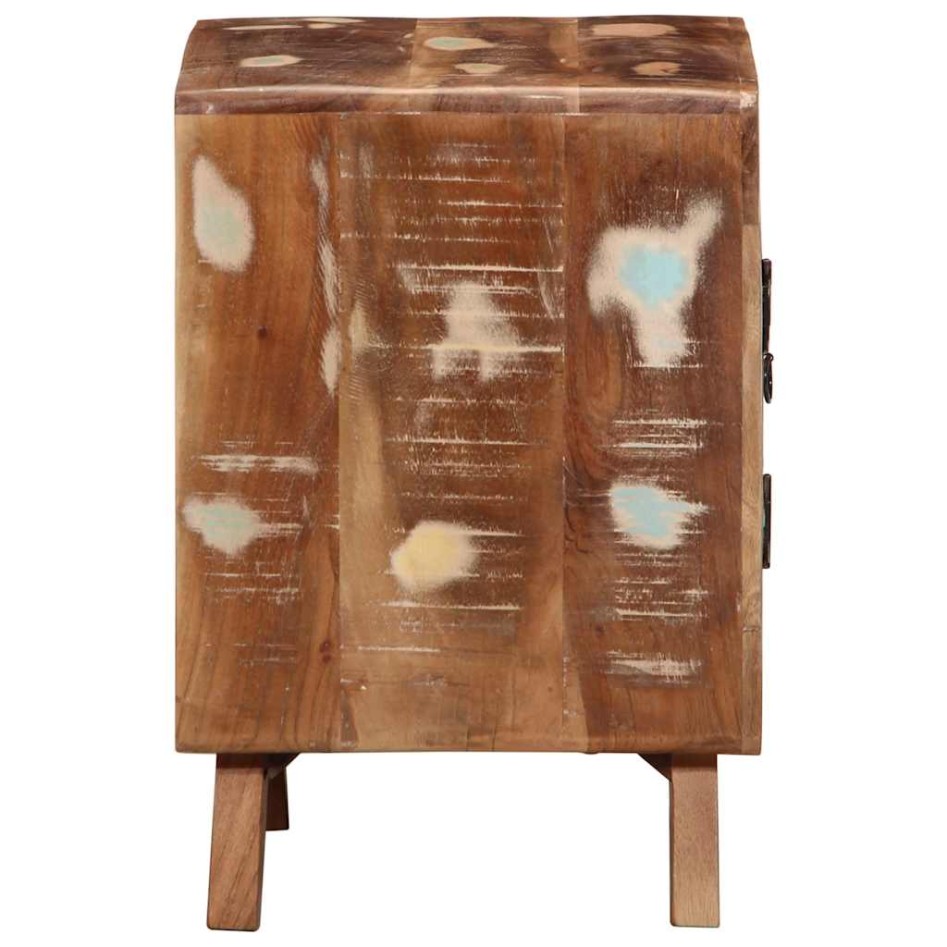 Mesilla de noche 2 uds 40x32x46 cm madera maciza