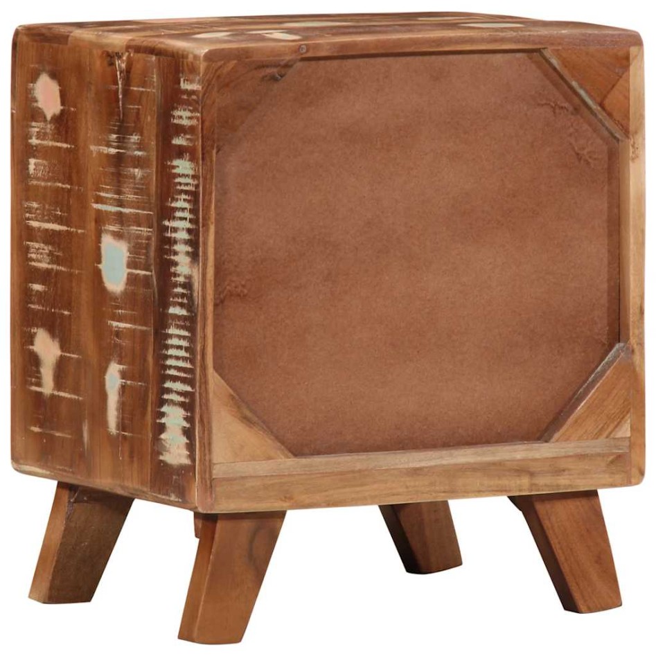 Mesilla de noche 2 uds 40x32x46 cm madera maciza