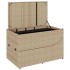 Tumbona plegable con cojín y espacio beige ratán
