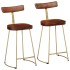 Taburetes de barra 2 uds 49x43x88 cm madera maciza de
